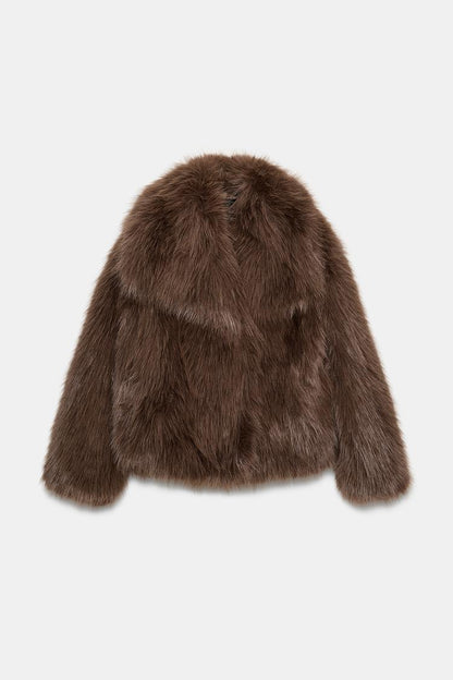 Cazadora efecto pelo soft